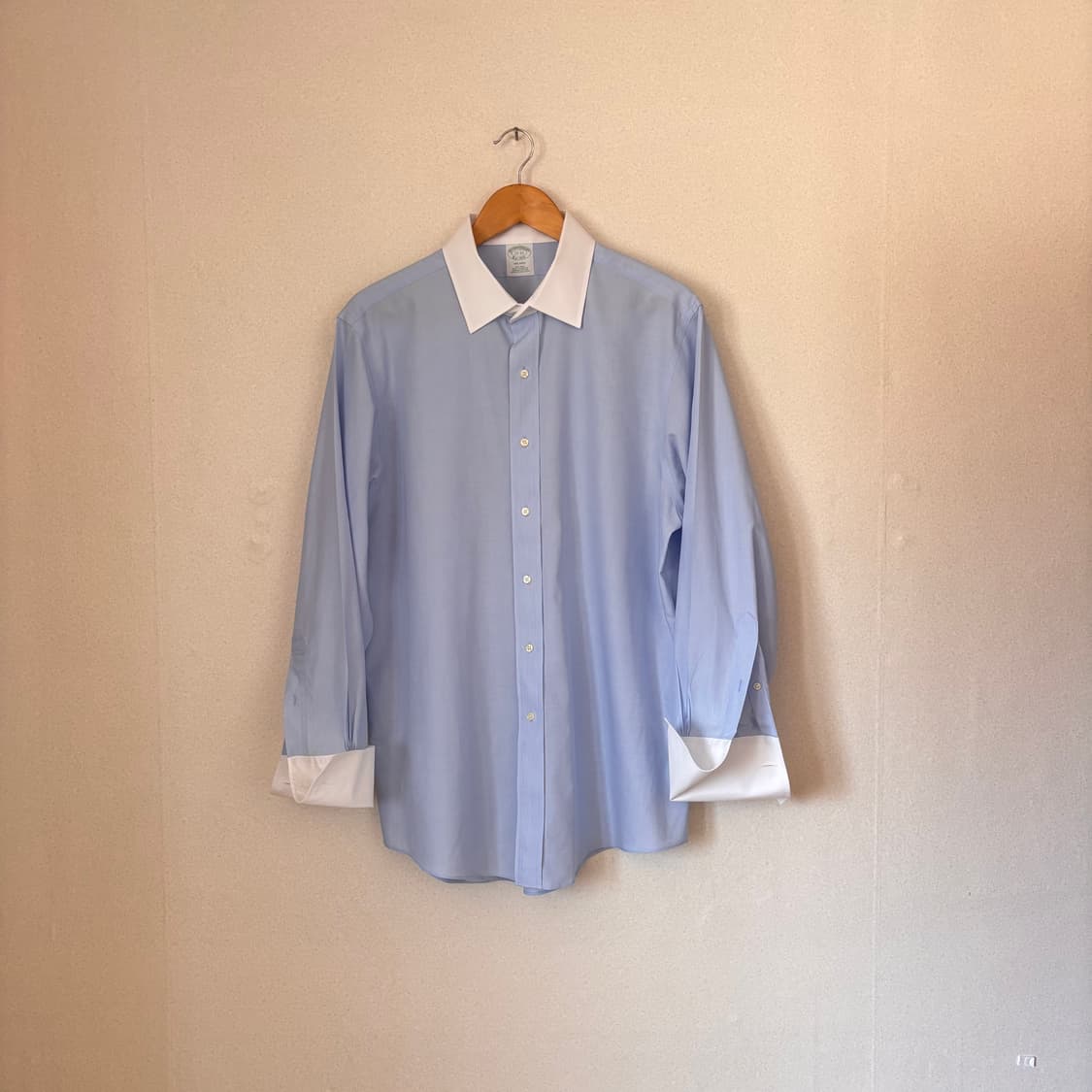 브룩스 브라더스 드레스 셔츠 110 커프스 버튼 투톤 클래식 상품이미지1