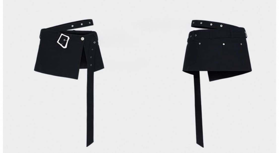 belt warp skirt 상품이미지1