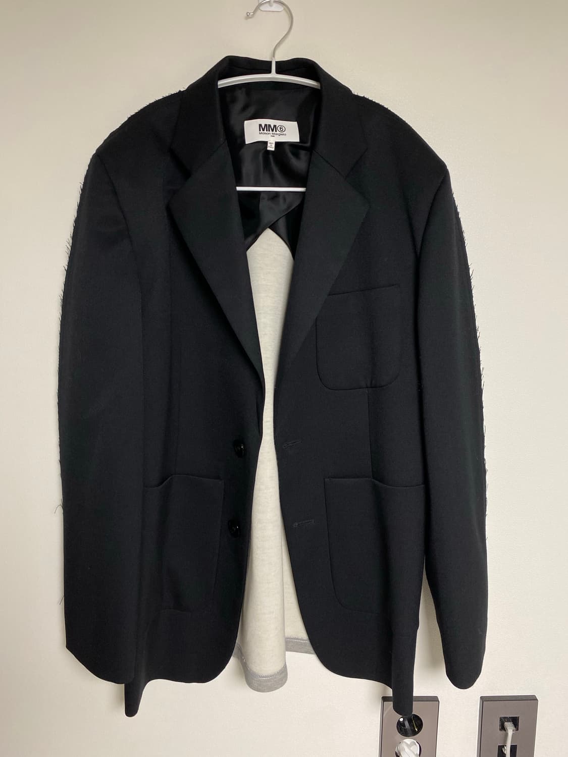 MM6 Maison Margiela - 콘트라스트 싱글 브레스티드 자켓 상품이미지2