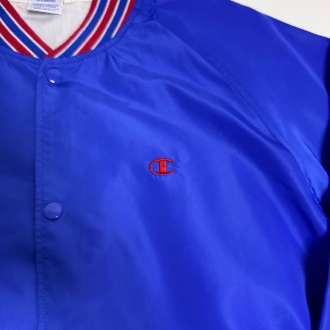 챔피온 블루 바시티 자켓 XL 상품이미지2