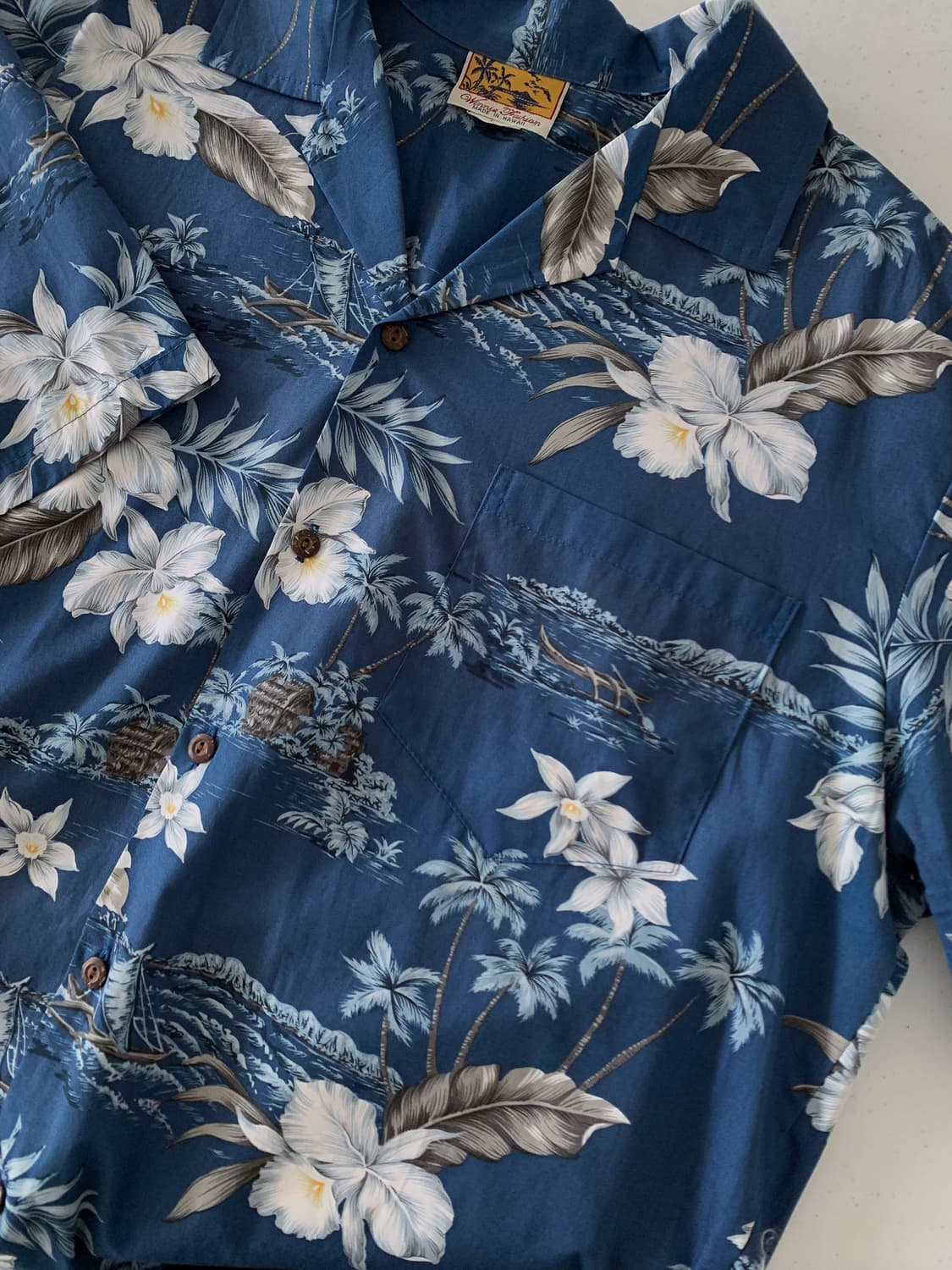 105 USA 빈티지 하와이안 알로하 셔츠 상품이미지5