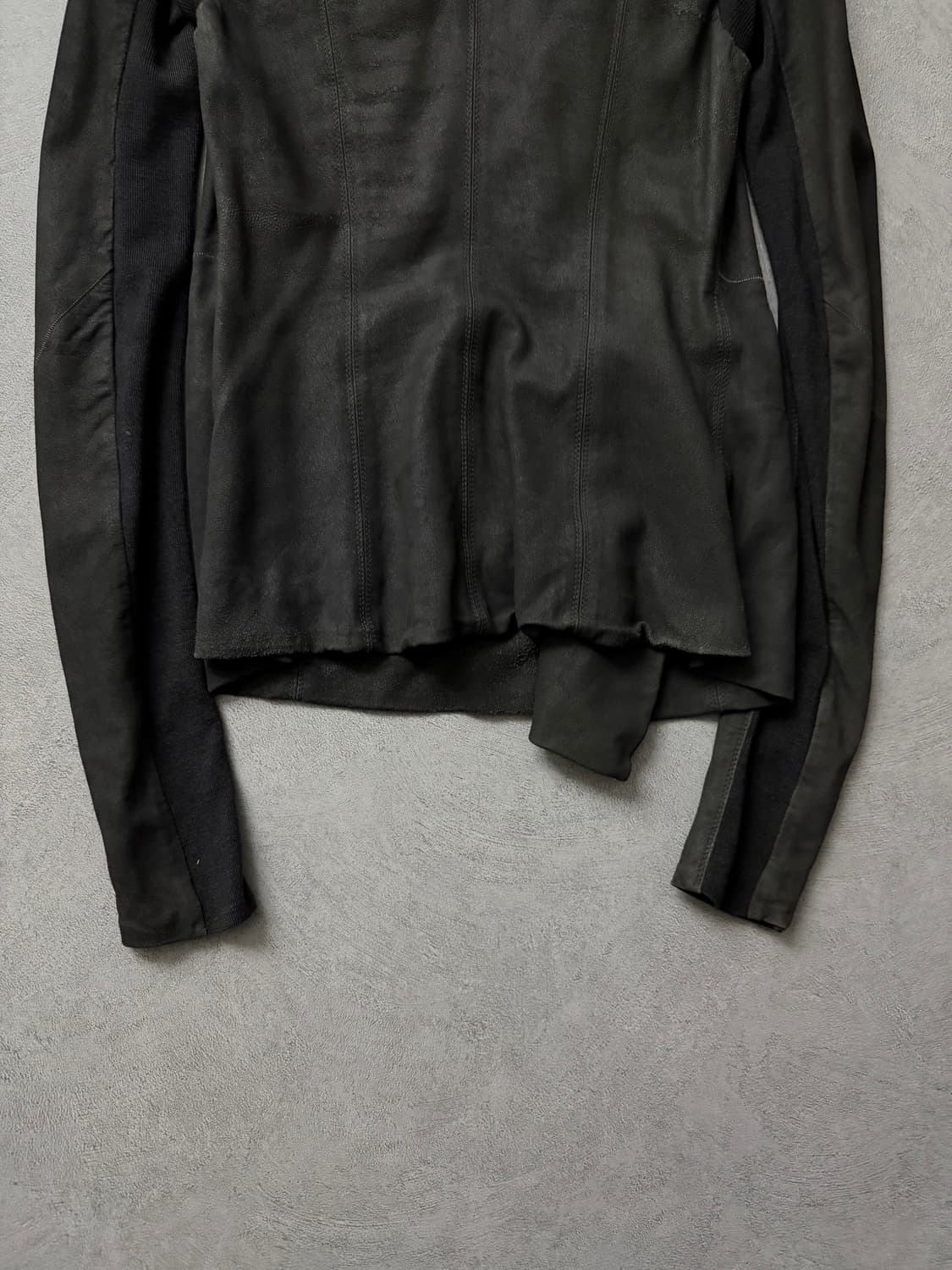 11FW 릭오웬스 하이넥 램스킨 자켓 상품이미지8