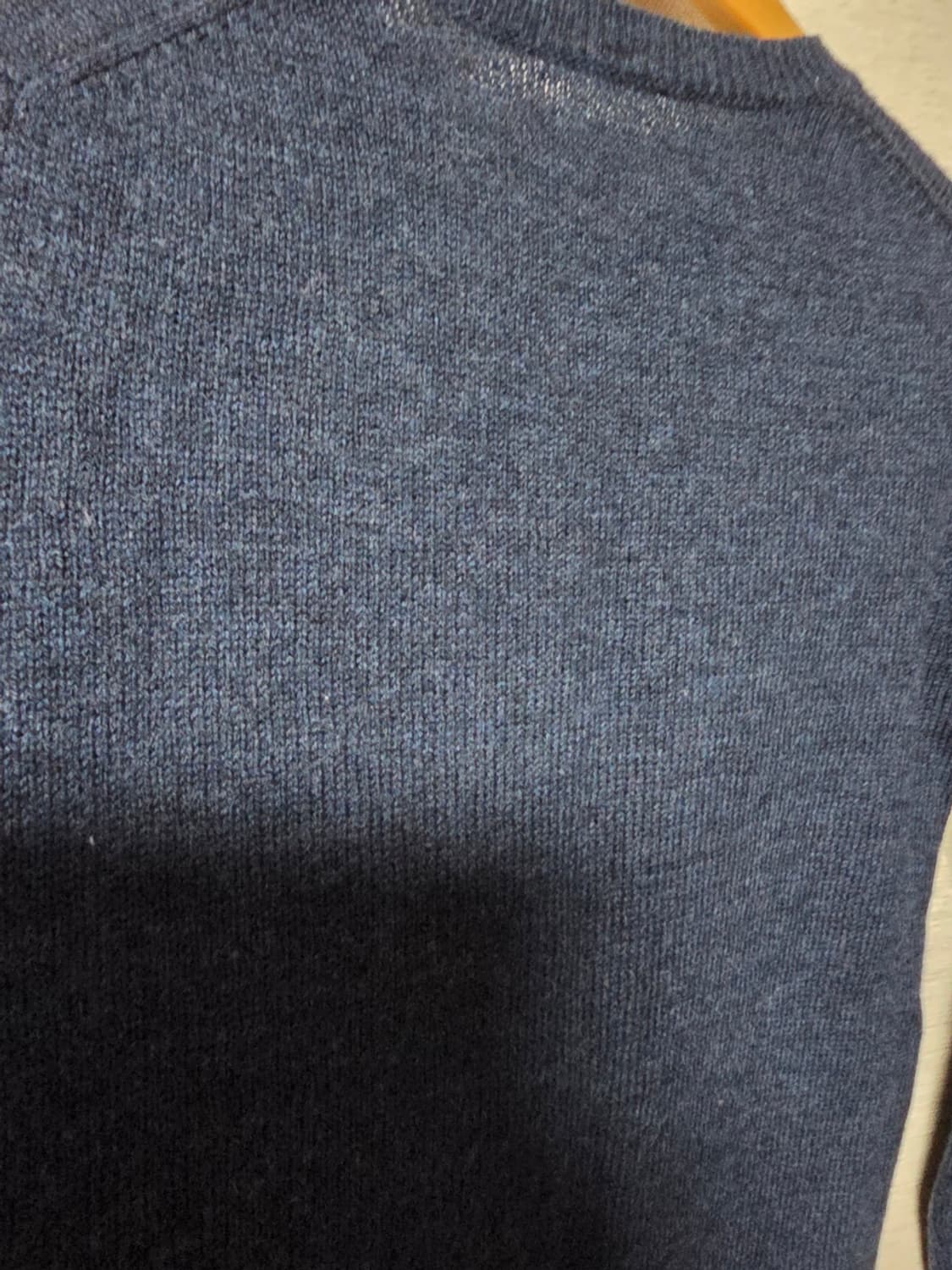 Muji 무지 무인양품 네이비 울 100% 니트 상품이미지4