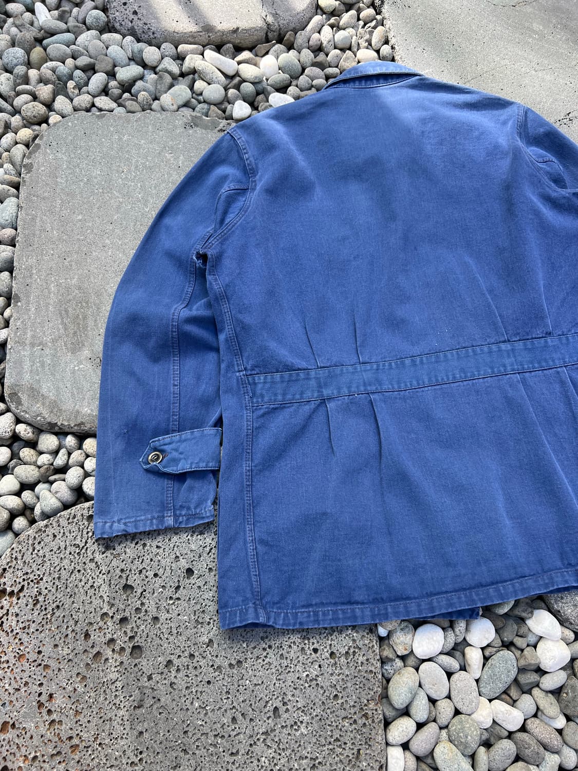 WASHING BLUE OLD VINTAGE BELTED 프렌치워크자켓 상품이미지10