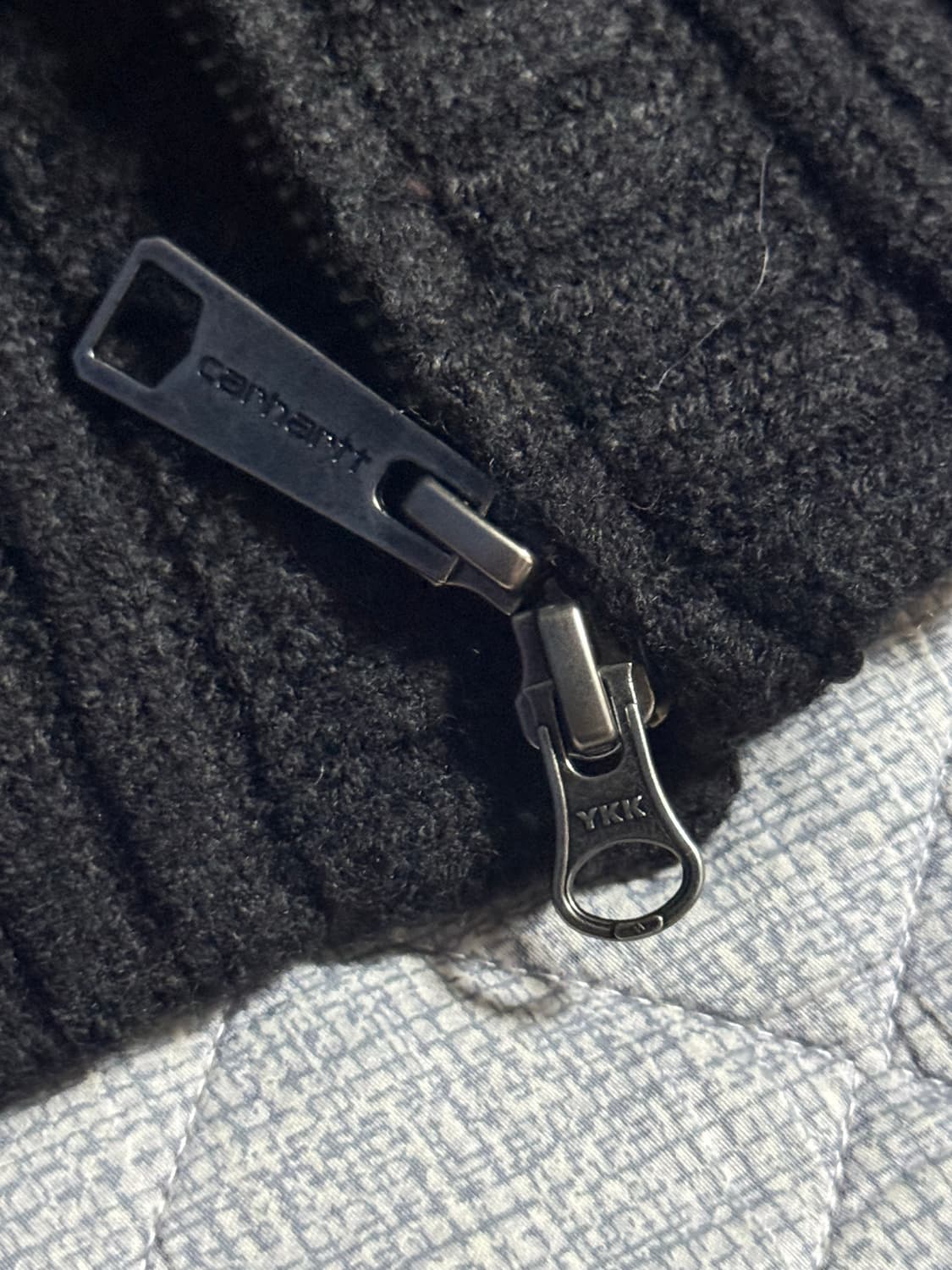 칼하트 사카이 콜라보 맛 니트 가디건 블랙 100 상품이미지8