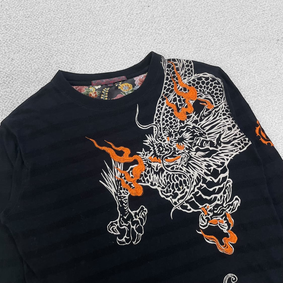 Jpn 일본빈티지 오리엔탈 용자수 스트라이프 롱슬리브 상품이미지3