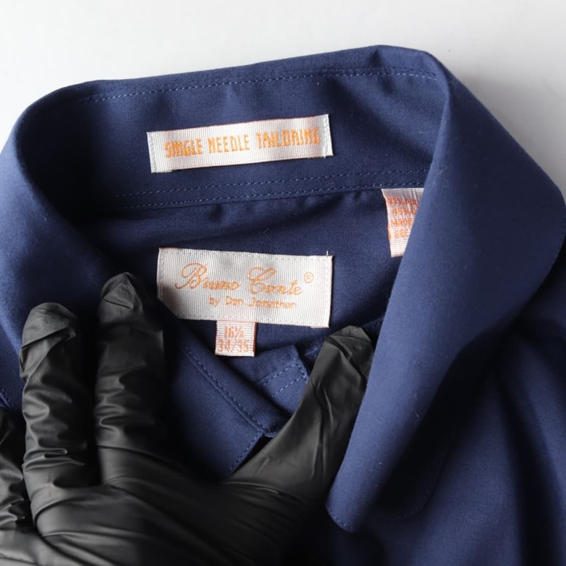 브노 꼰떼 빈티지 네이비 드레스 셔츠 상품이미지5