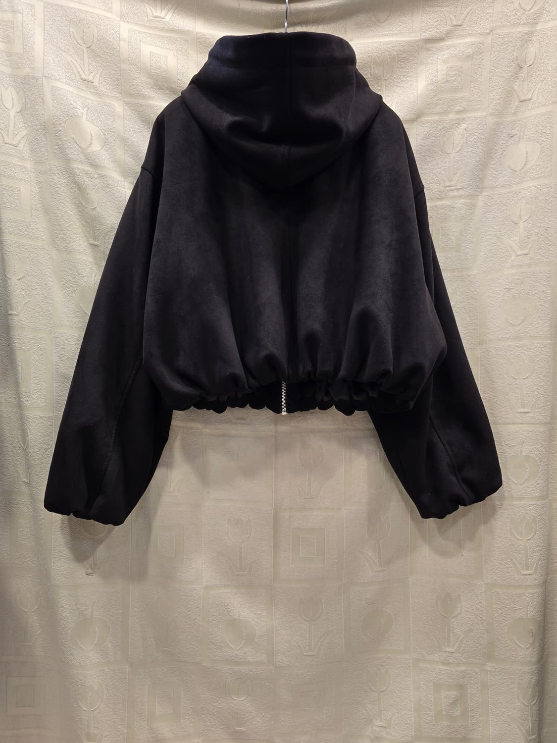 자라 블랙 크롭 후드 집업 자켓 프리사이즈 상품이미지5