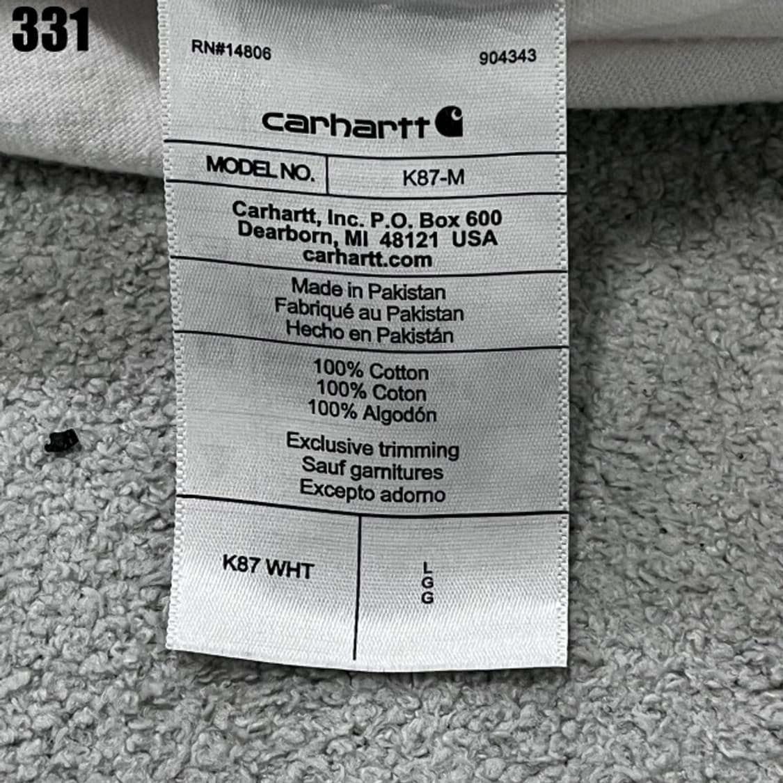 칼하트 포켓 반팔티  상품이미지3