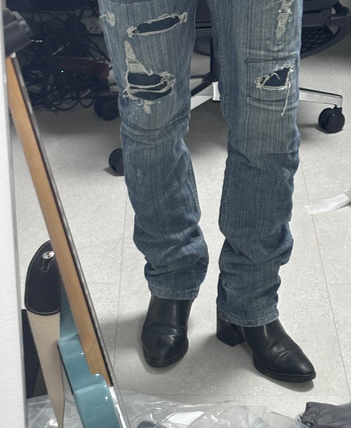 생로랑 하네스 체인 첼시부츠 상품이미지4