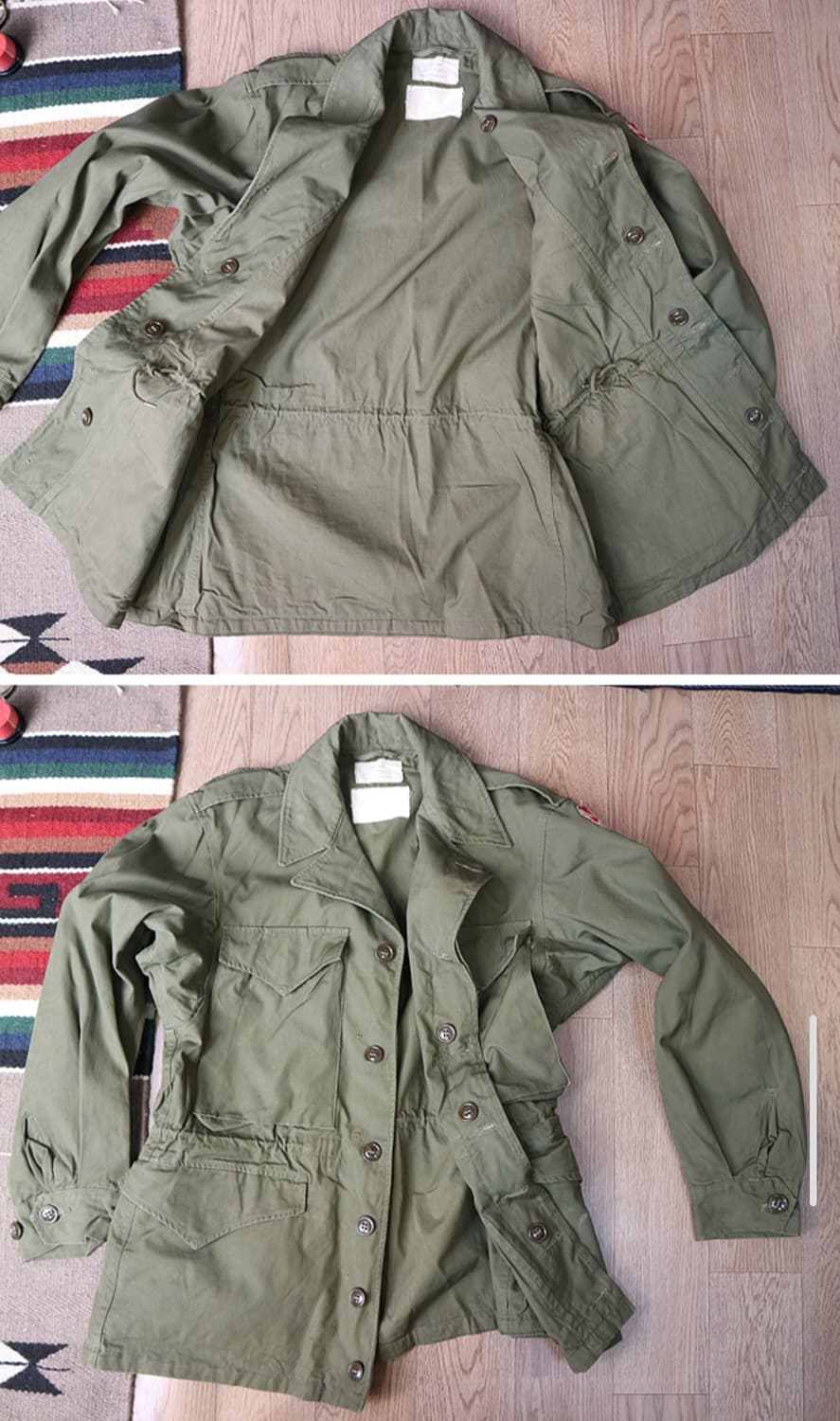 50S 한국전쟁 미군야상 US Army M1950 필드자켓 1951년산 상품이미지7