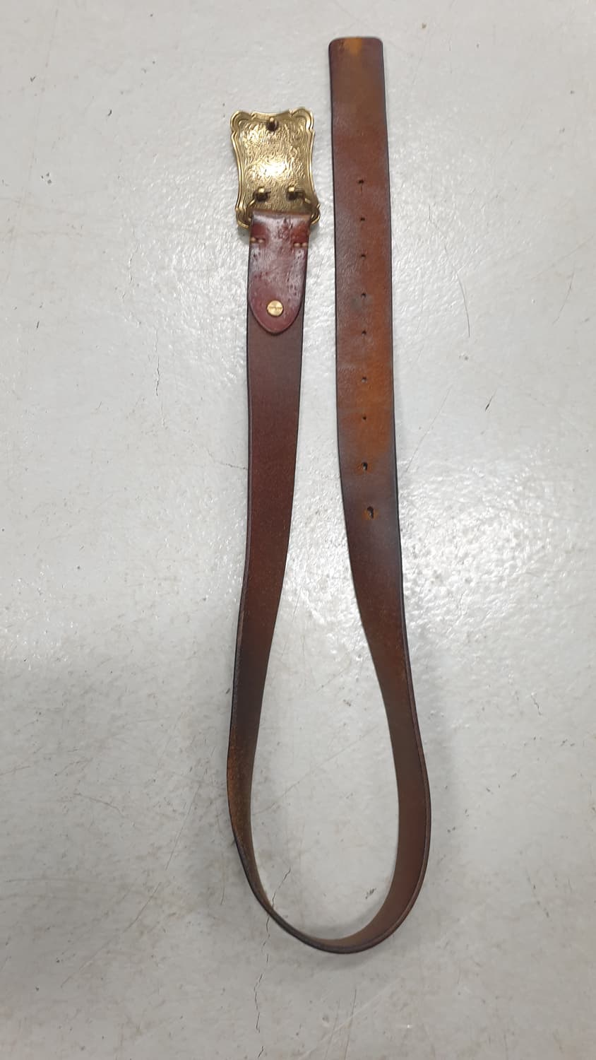 빈티지  금장버클가죽 벨트 상품이미지10