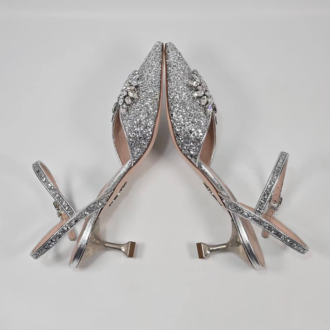 미우미우 여성 글리터 슬링백 펌프스 ( 245 ) 상품이미지5