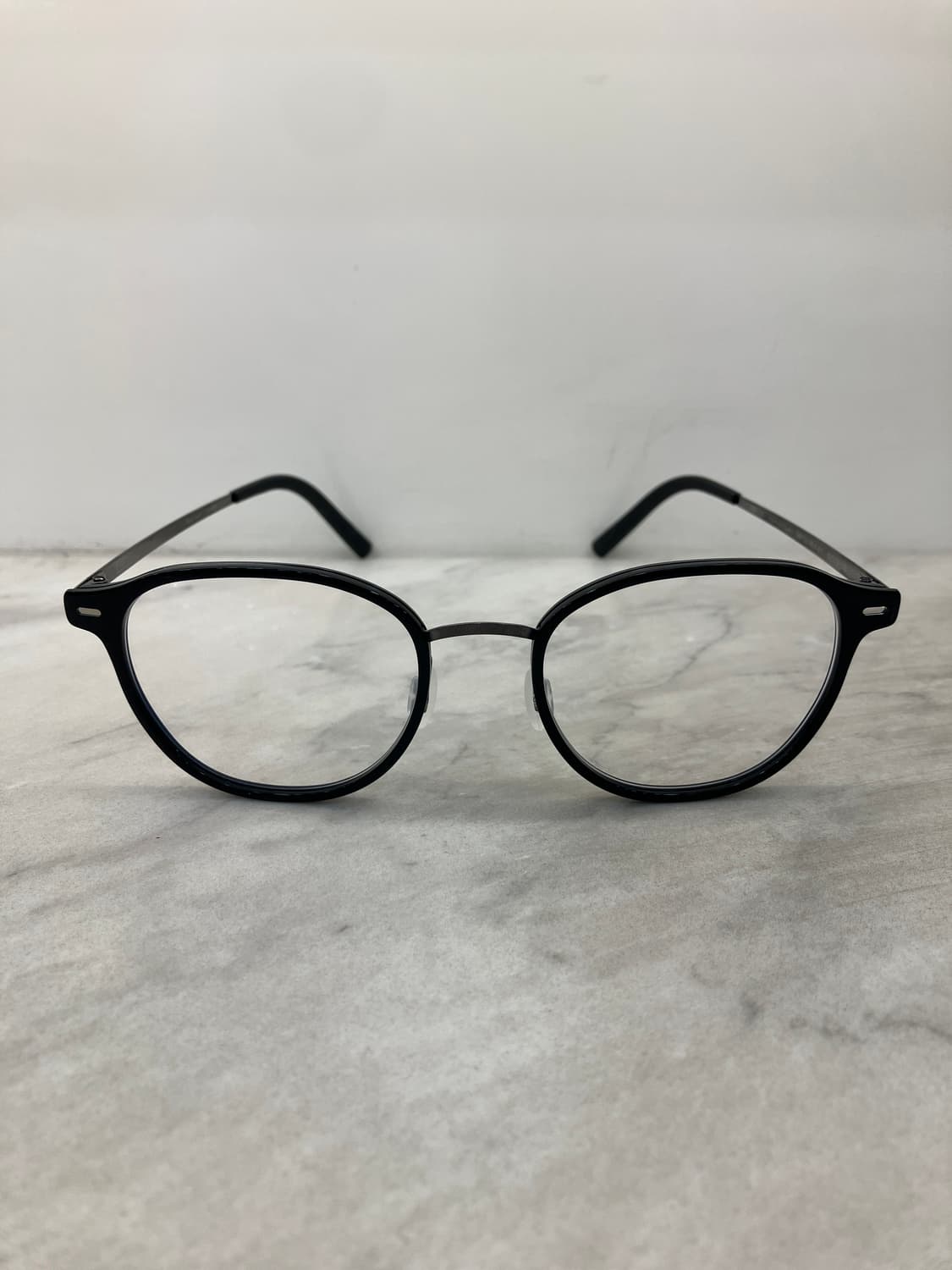 니로 NIRO 실버 블랙 솔텍스 라운드 메탈테 안경 상품이미지6