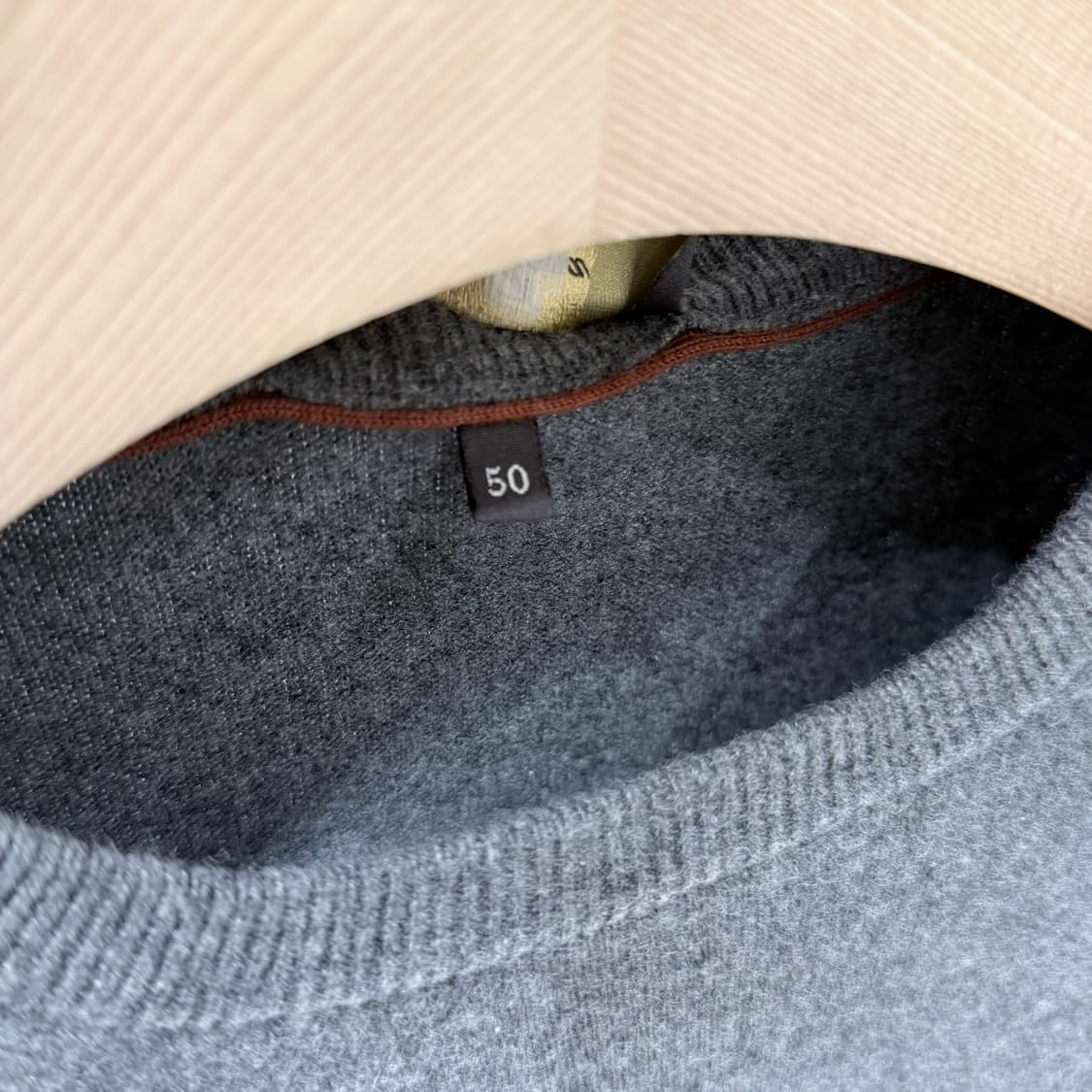 (A+/50) / 로로피아나 베이비 캐시미어 크루넥 니트 그레이 상품이미지5