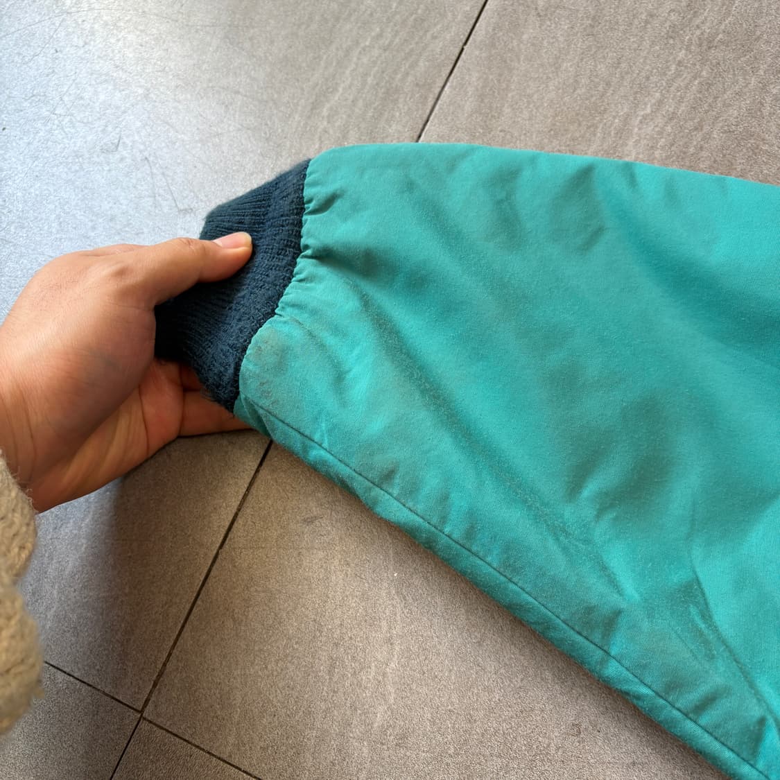 90s L.L.bean 90년대 미국 생산 엘엘빈 청록 컬러 웜업 자켓 상품이미지7