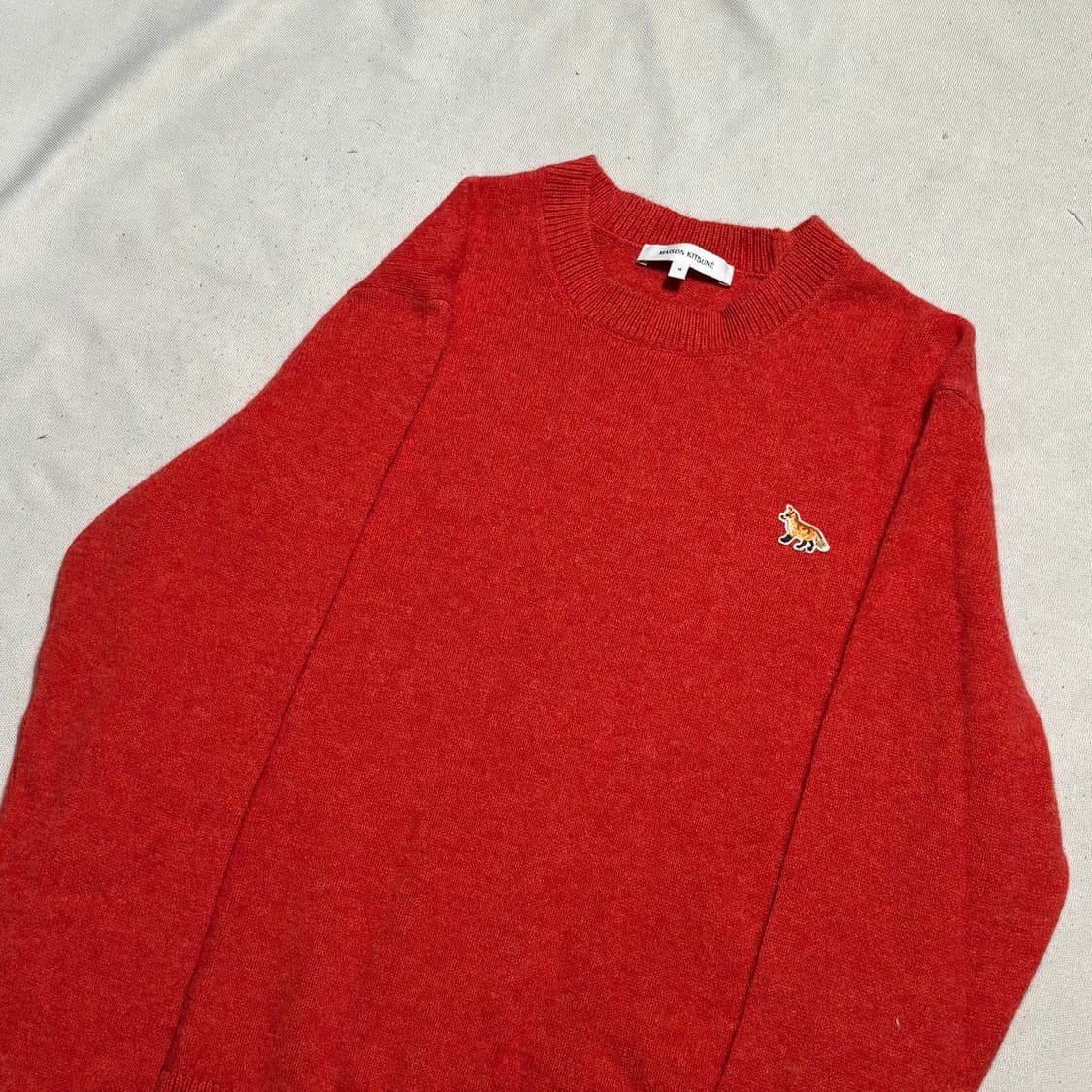 M 메종키츠네 베이비 폭스 패치 울 니트 상품이미지1