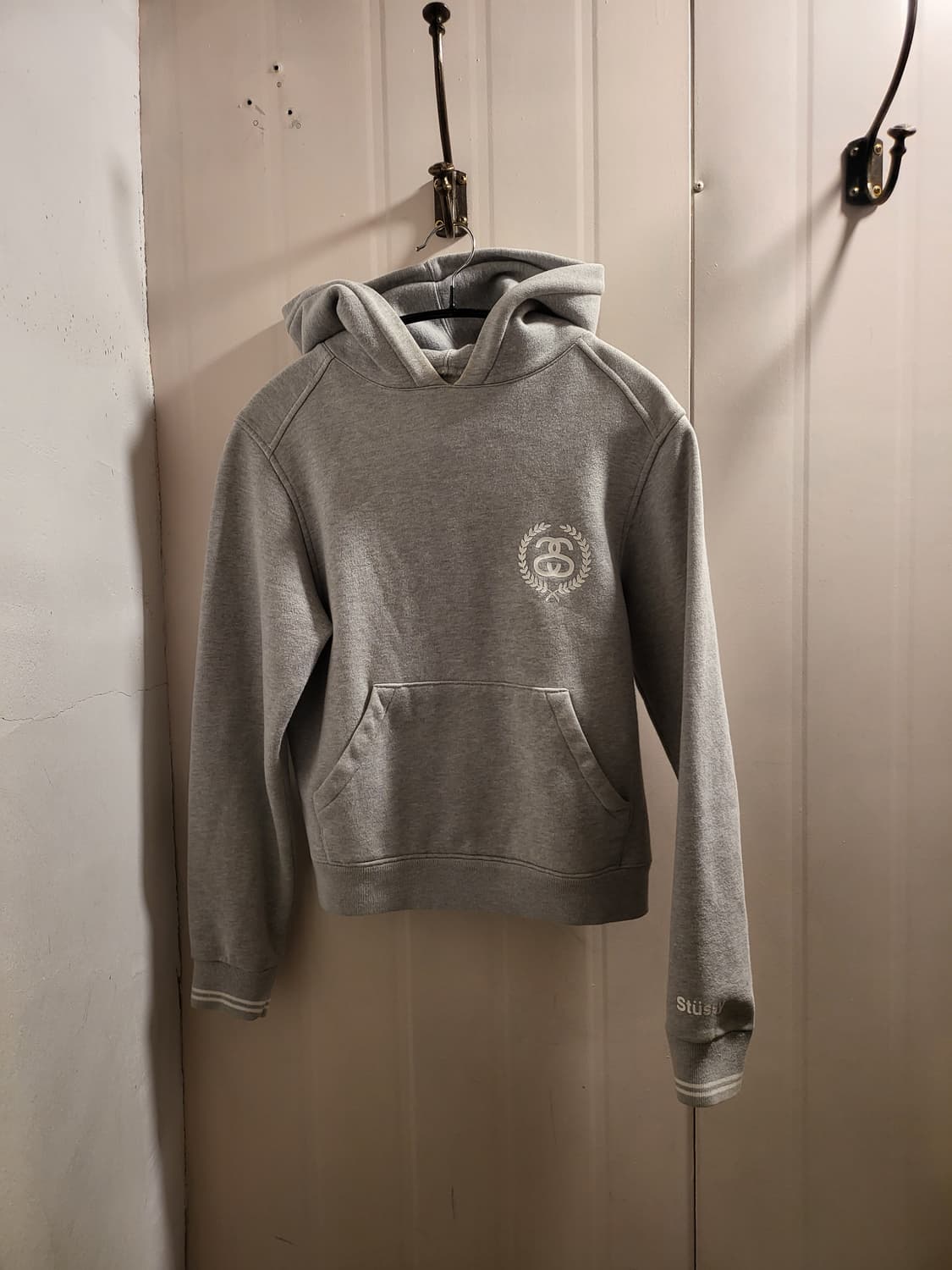 [S]스투시 Stussy 회색 후드티 상품이미지1