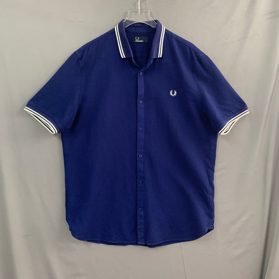 L 프레드페리 트윈팁 디테일 반팔 셔츠 남방 상품이미지1