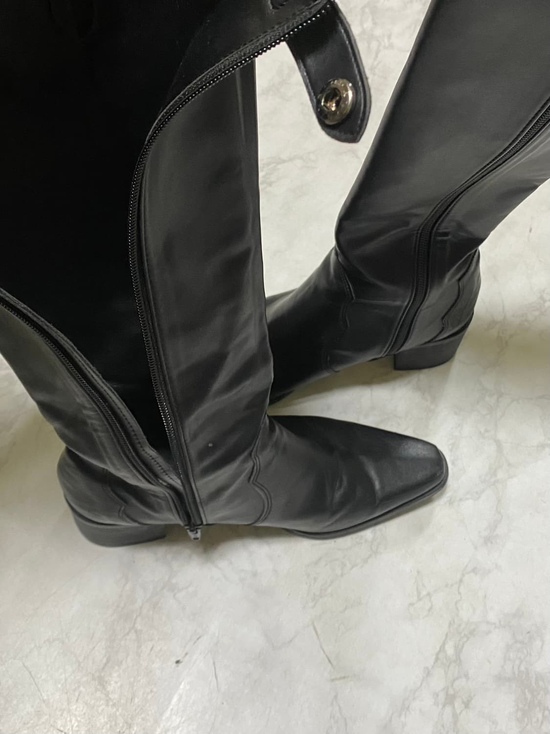 블리썸 가죽 롱 부츠 240 ~ 245 상품이미지2