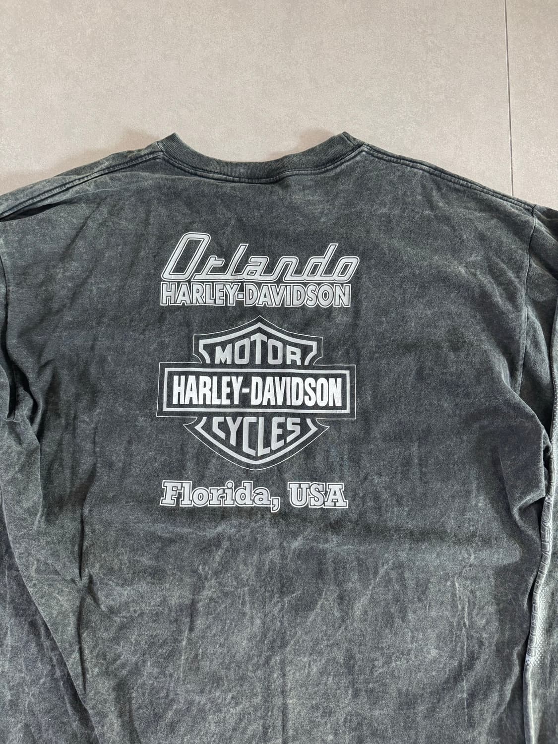 90‘s 빈티지 Harley Davidson 긴팔 티셔츠 XL 상품이미지1
