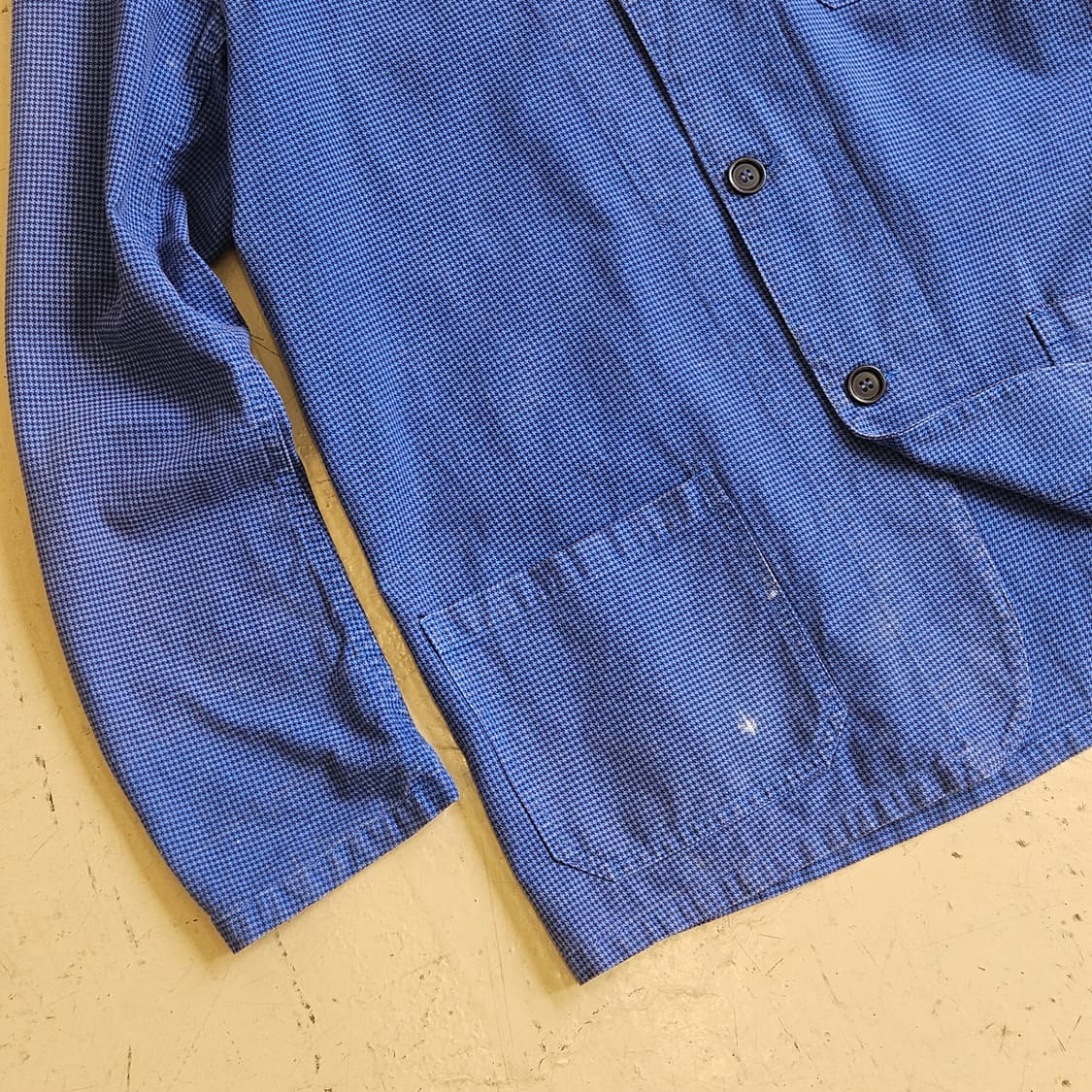 VETRA 베트라 3버튼 프렌치 자켓 블레이져 하운드투스 체크 L 100 상품이미지3