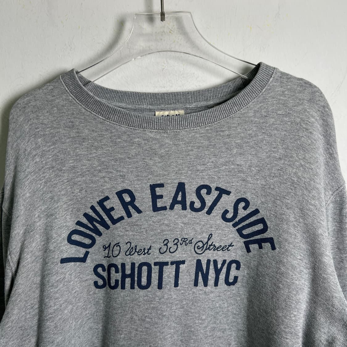 schott 쇼트 그레이 프린팅 맨투맨 L 상품이미지4