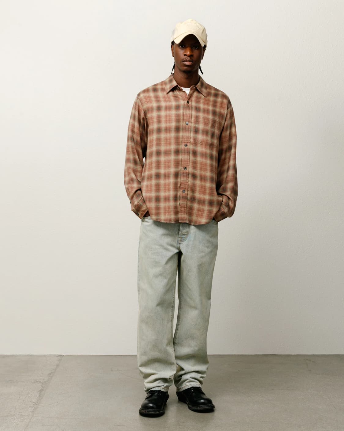 [L] 스투시 매튜 프린티드 셔츠 브릭 상품이미지3