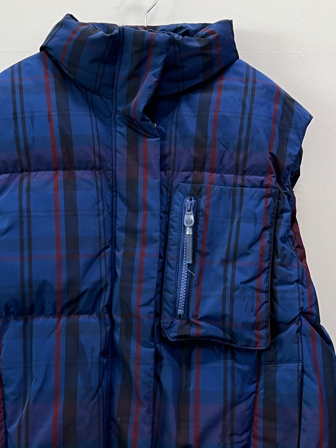 쥬시쥬디 체크 조끼패딩 베스트 상품이미지3