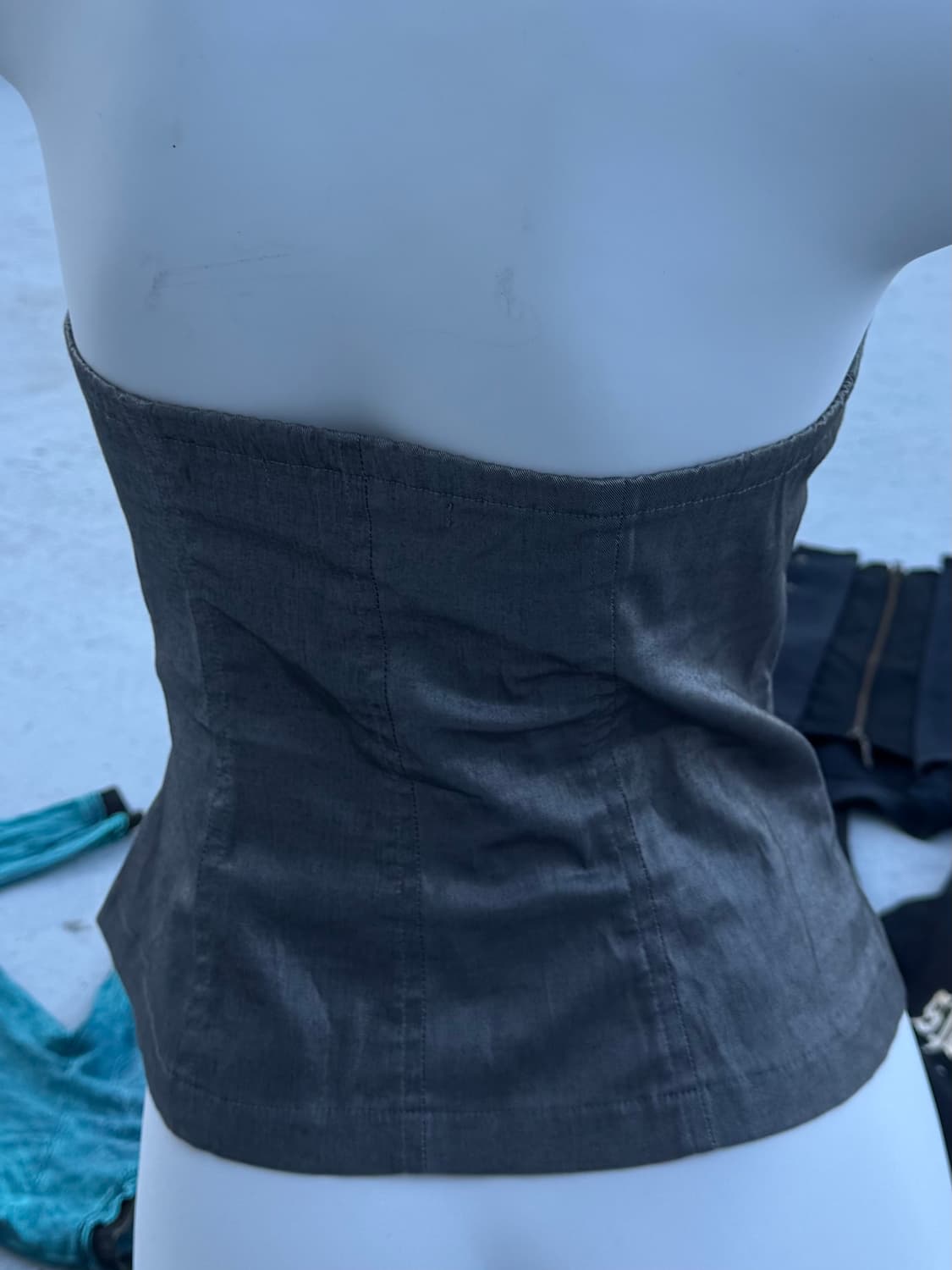 Stone Edge Zip Corset Top 상품이미지4