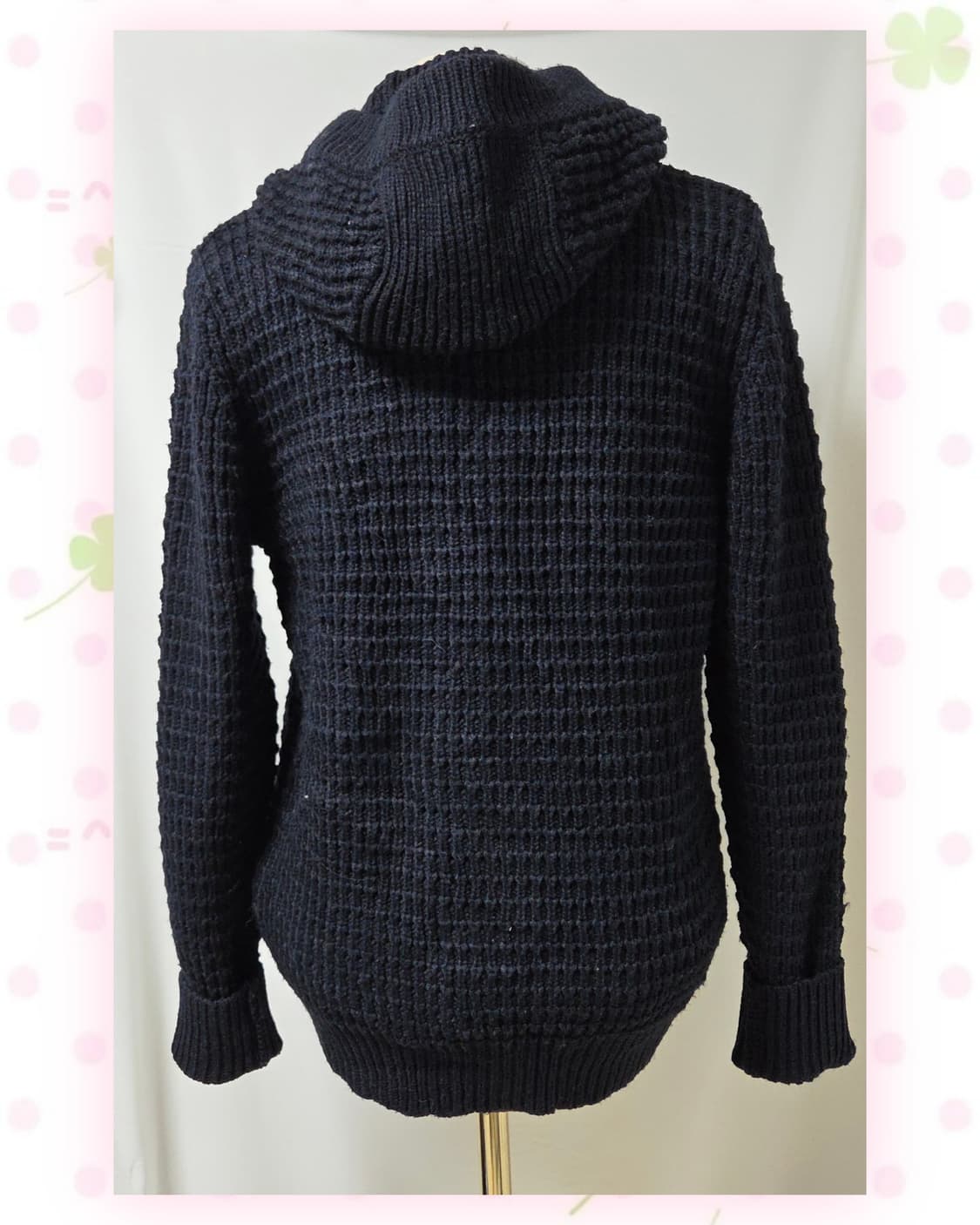 CALLIOPE 네이비 와플 떡볶이 후드 가디건 상품이미지6