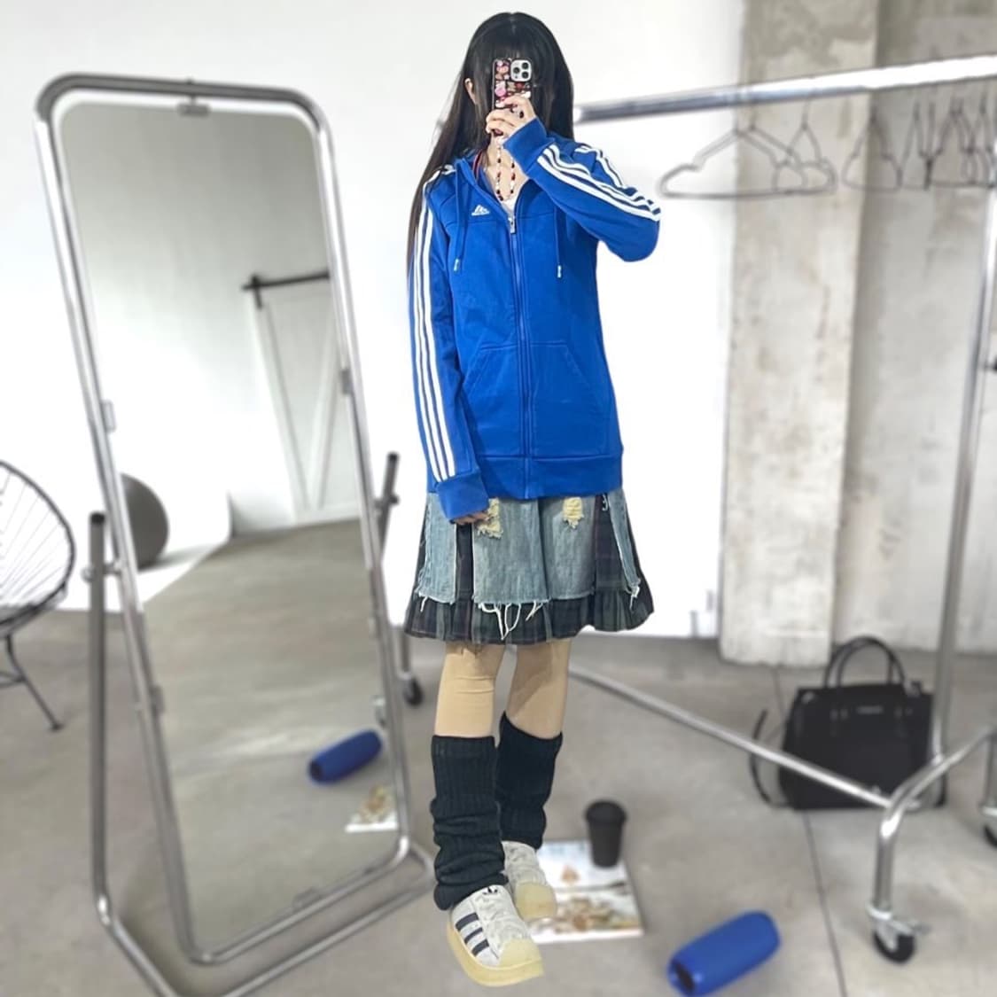 아디다스 삼선 후드집업  상품이미지1