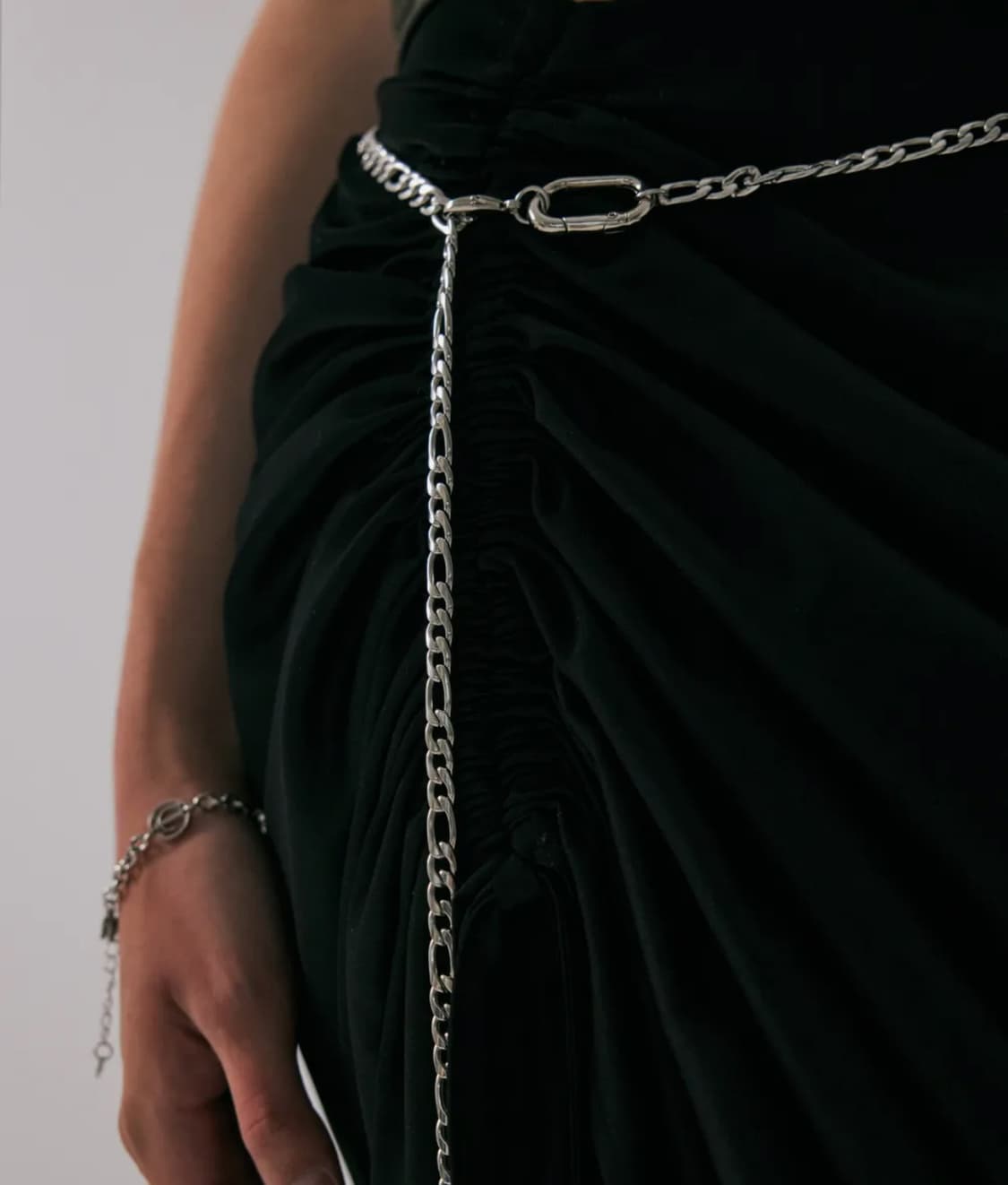 트리밍버드 실버 메탈 체인 벨트 상품이미지3