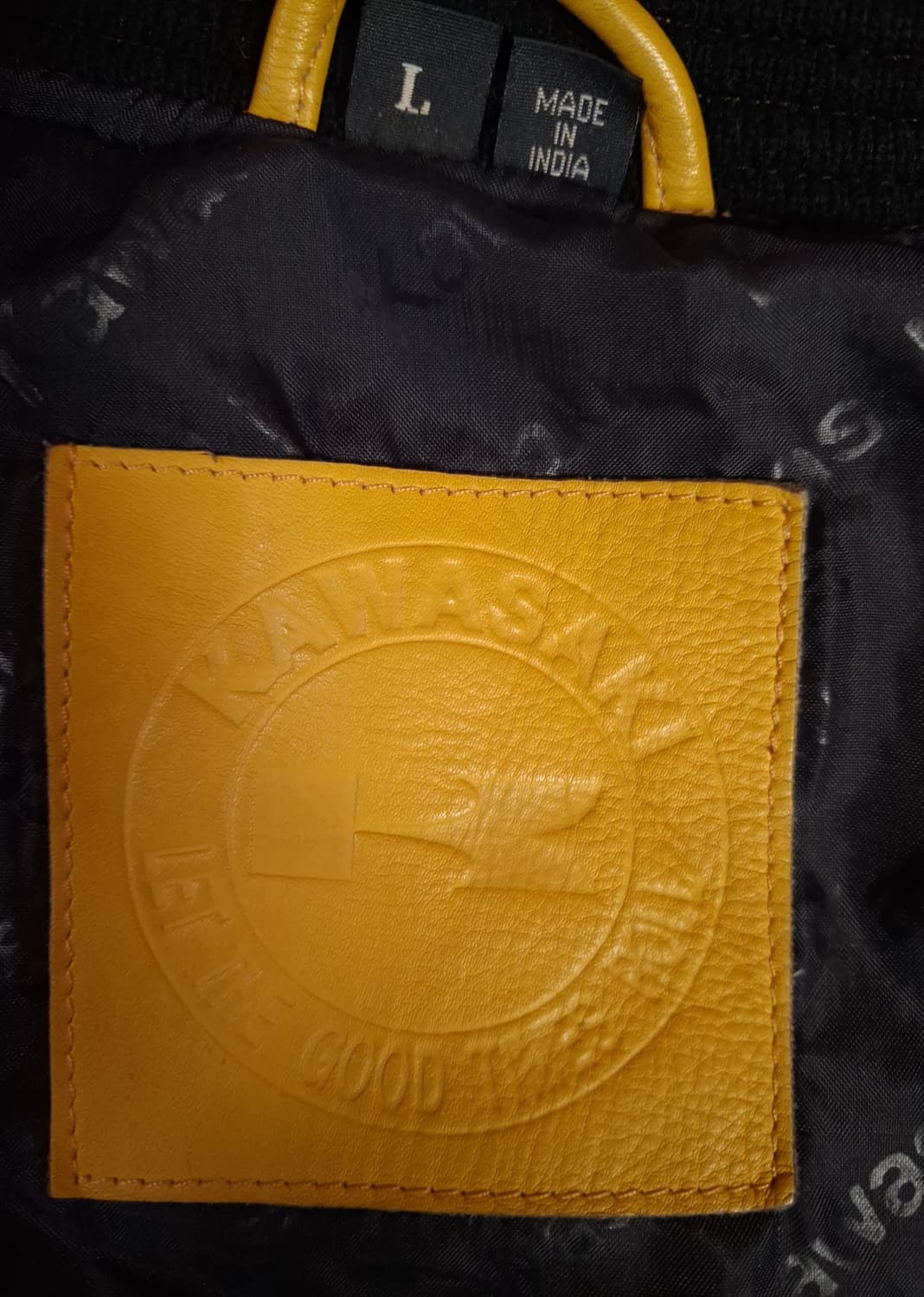 오리지날 90's 가와사키 리얼레더 레이싱바시티자켓 상품이미지7