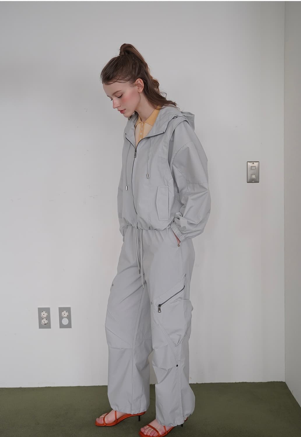 (새상품) 쿨키튼 아에로 집업 포켓 마라셋 팬츠 상품이미지1