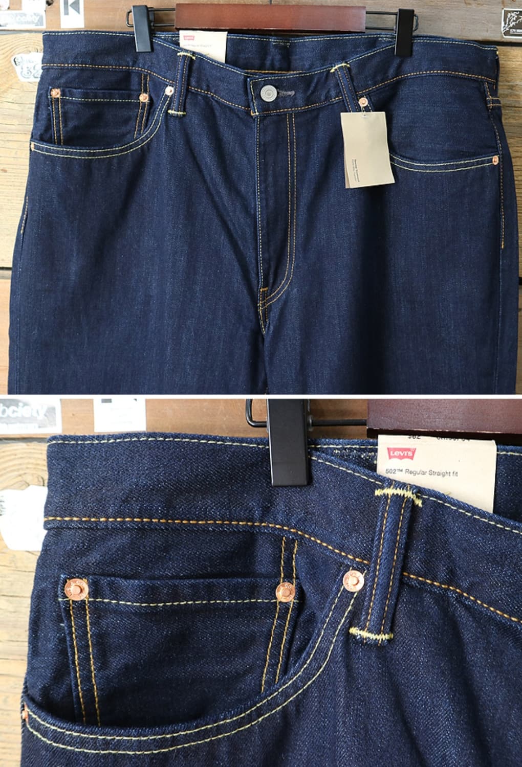 LEVIS 리바이스 502 인디고 진청 데님 38사이즈 새제품 상품이미지3