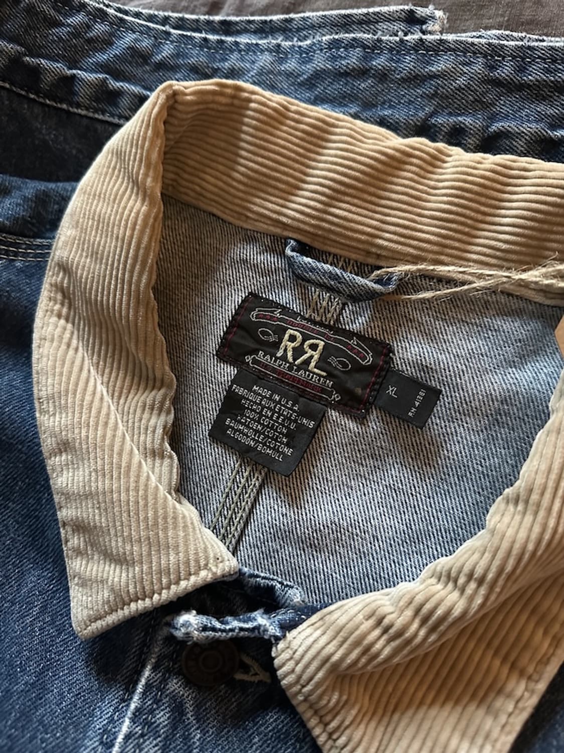 90s USA RRL Vintage Denim Jacket 상품이미지8