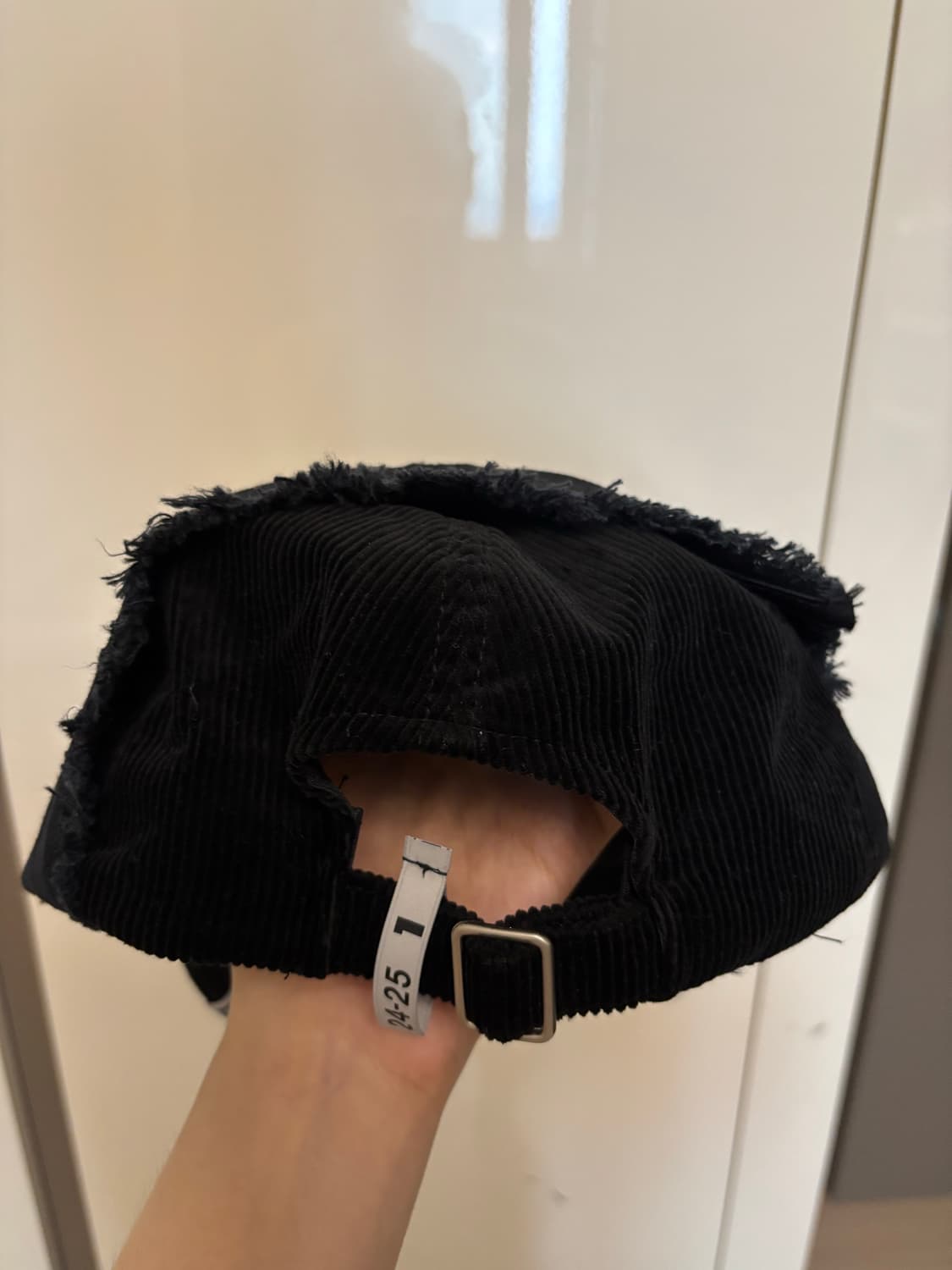 미하라 야스히로 크러시드 디테일 볼캡 블랙 상품이미지5