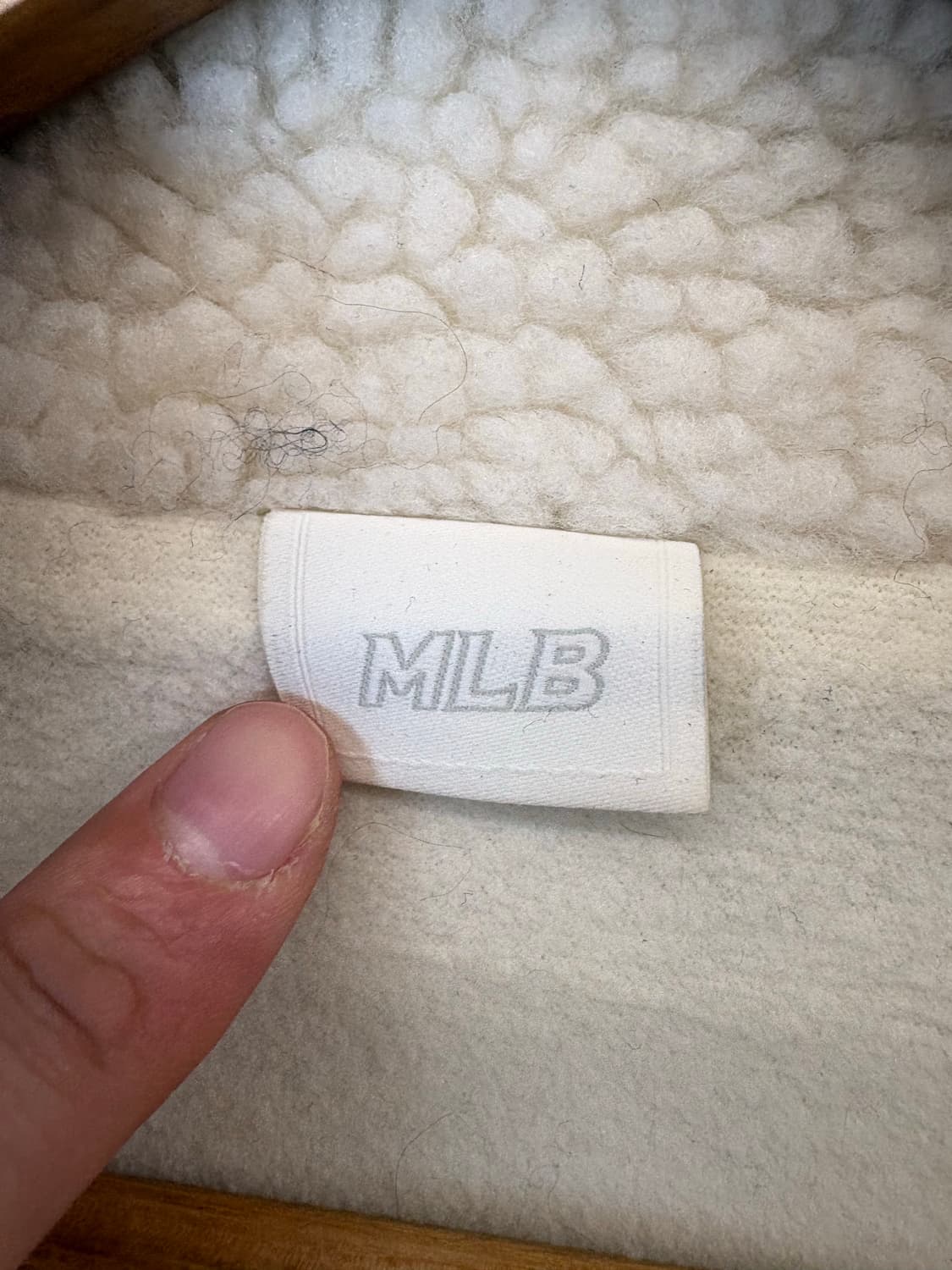 MLB 엠엘비 뉴욕양키즈 아이보리 쉐르파 자켓 상품이미지7