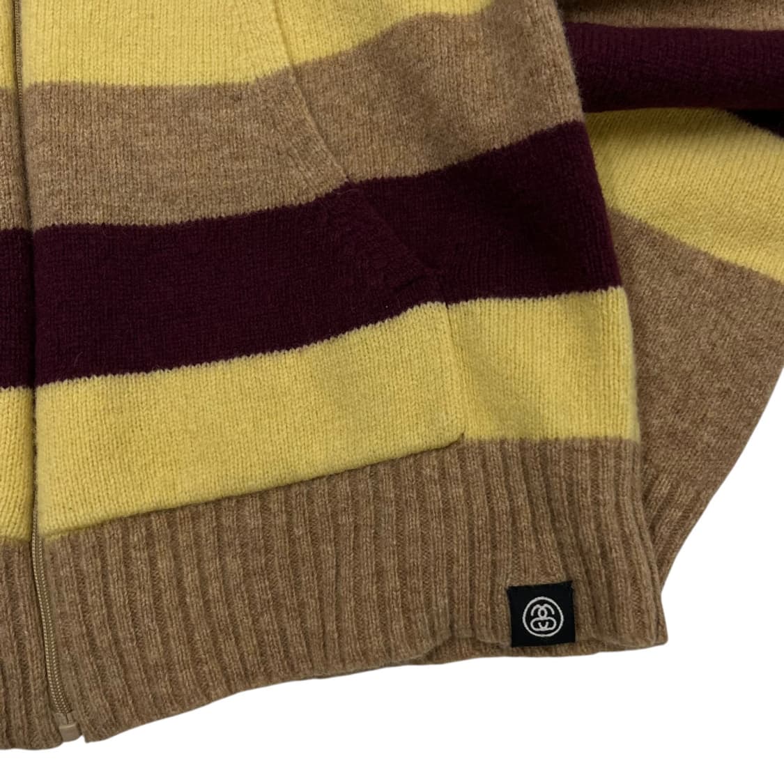 스투시 레몬 단가라 앙고라 후드집업 S 상품이미지7