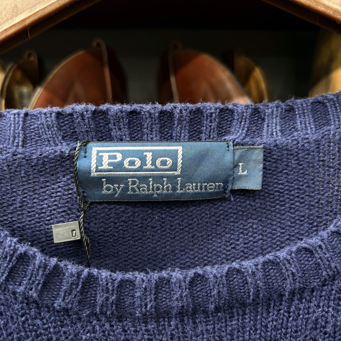 00s 폴로 랄프로렌 플레인 코튼 크루넥 니트 스웨터 레드포니 N724 상품이미지6