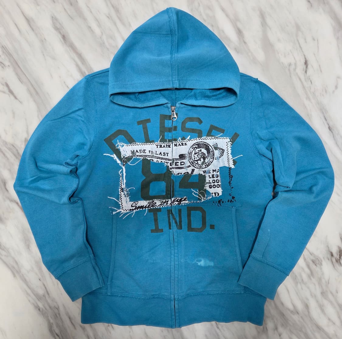 디젤 공용 빈티지 후드집업 상품이미지1