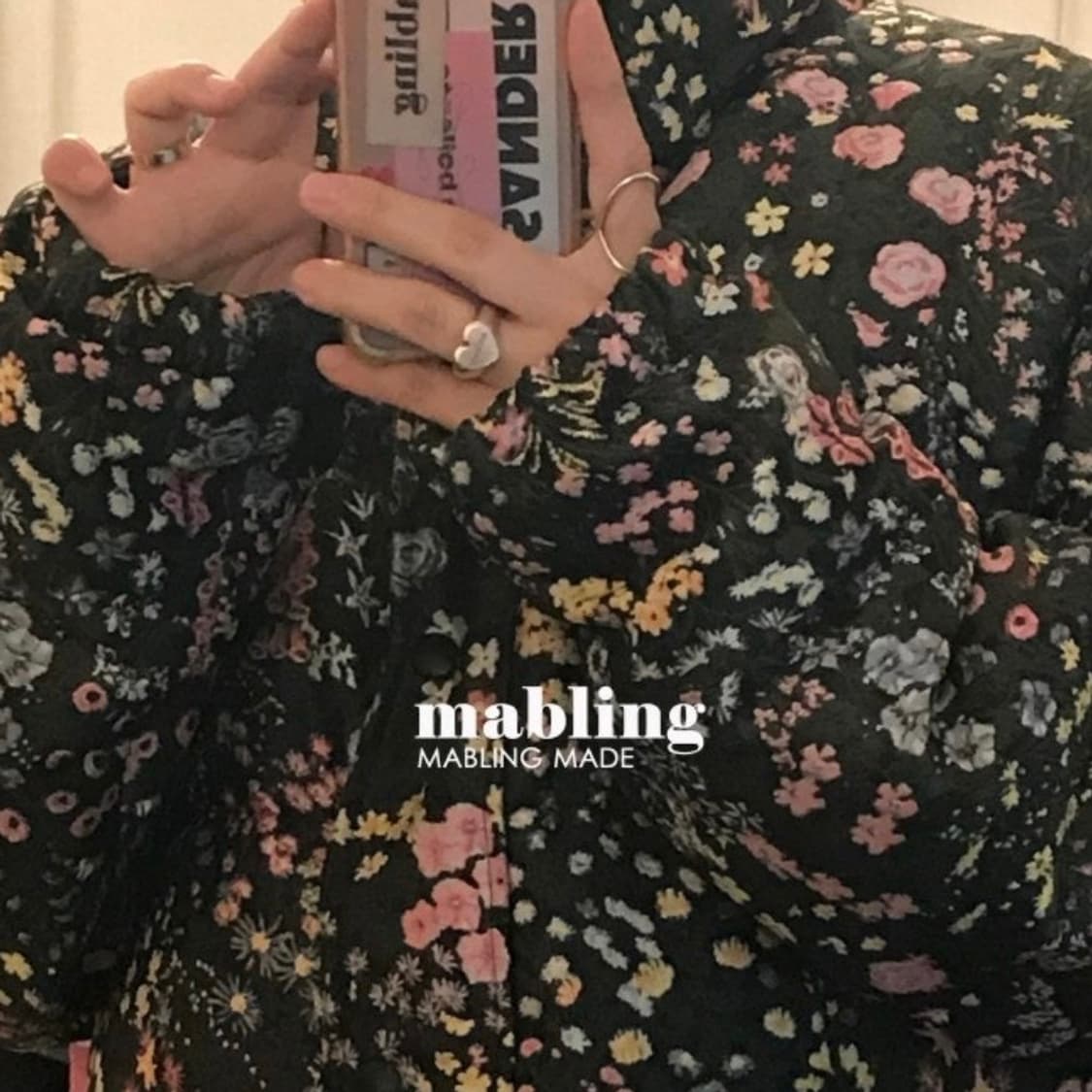 mabling Flower Jacquard Down Puffer 상품이미지5