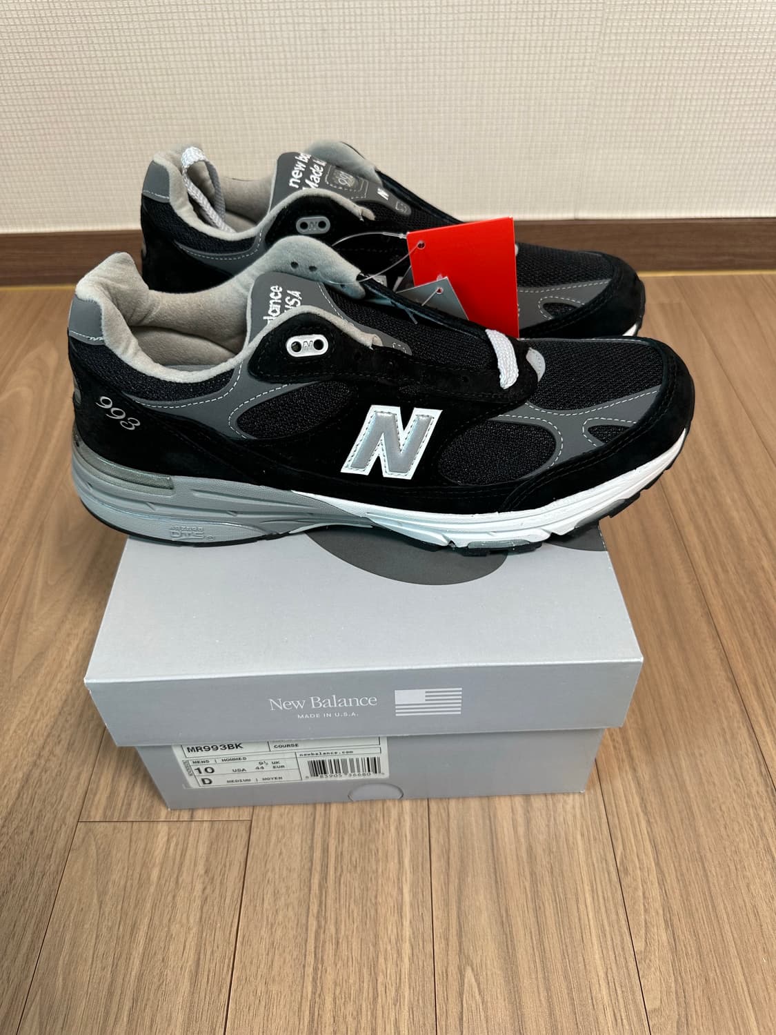 280 뉴발란스 993 블랙 발볼 D  스탠다드 상품이미지4