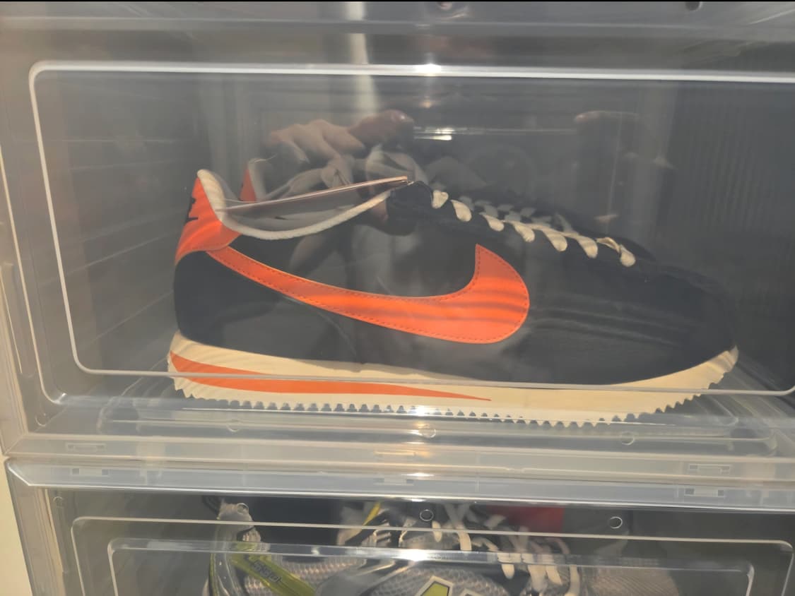 새상품_나이키 코르테즈 TXT 블랙/오렌지 275 상품이미지5