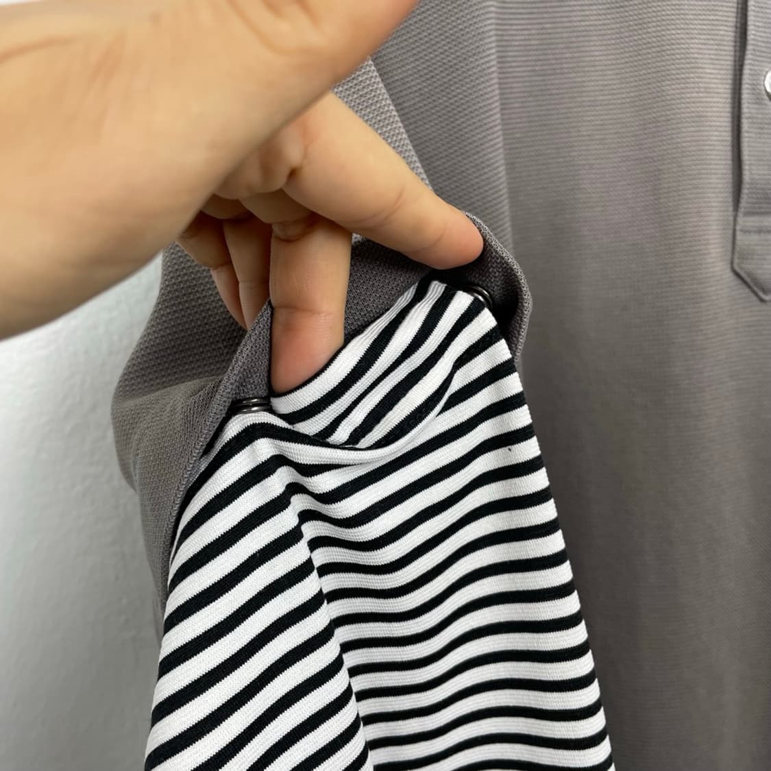 먼싱웨어 재팬 토프 페이크 레이어드 긴팔 카라티 110(3L) 상품이미지7