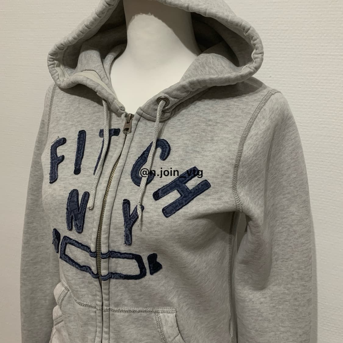 아베크롬비 멜란지 그레이 후드집업 상품이미지2