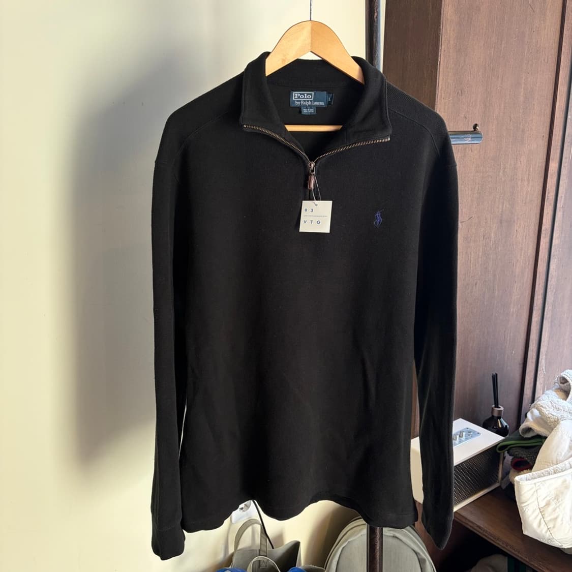 15291 - 폴로 랄프로렌 블랙 반집업 니트 상품이미지2
