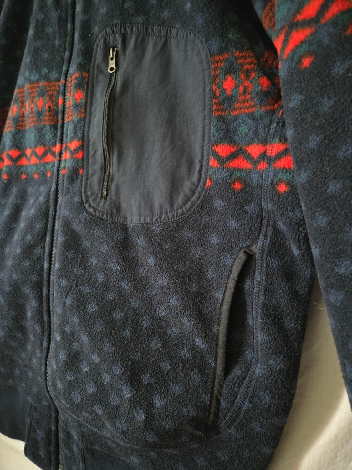 GAP 갭 패턴 플리스 자켓 L 95~100 상품이미지6