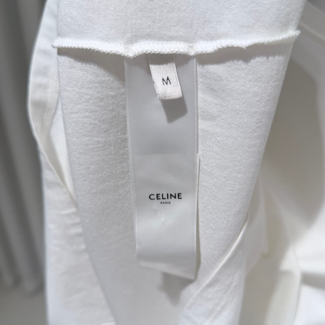 (A+/M) / 셀린느 로고 코튼 크루넥 반팔 화이트 상품이미지6